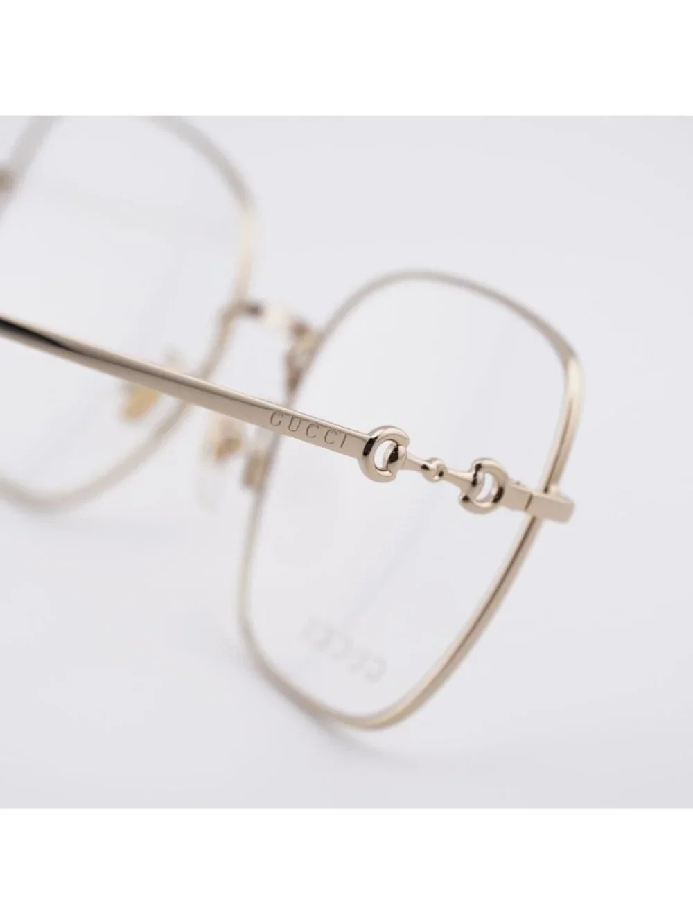 Gucci GG0883OA 001 Eyeglasses Gold 55mm Square Frame